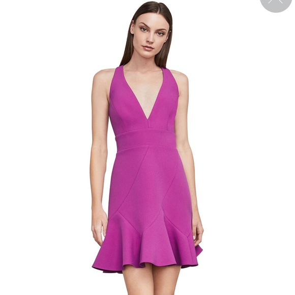 BCBGMAXAZRIA Magenta Dolle Cocktail Dress Size 2 - Picture 1 of 5